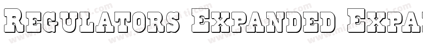 Regulators Expanded Expanded字体转换